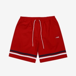 Fila Stripe Tape Half - Miesten Shortsit - TummanPunainen | FI-18050